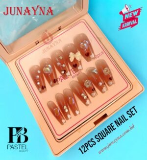 Pastel Beauty 12pcs Square Nail Set