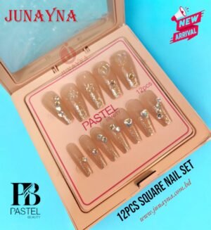 Pastel Beauty 12pcs Square Nail Set