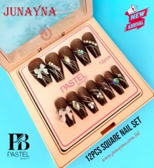 Pastel Beauty 12pcs Square Nail Set