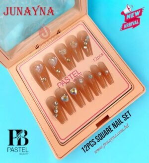 Pastel Beauty 12pcs Square Nail Set