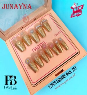 Pastel Beauty 12pcs Square Nail Set