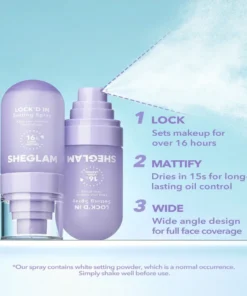 Alternative view of SheGlam Lock'd in Setting Spray - 55ML