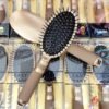 Cute Girl Round Hair Comb - Brown