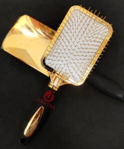 Cute Girl Square Hair Comb - Golden