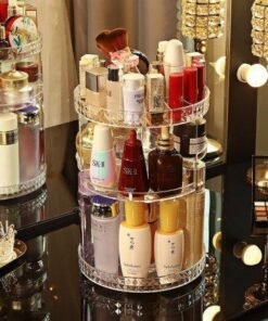 Diamond Pattern Round Vanity organizer