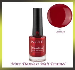 Note Flawless Nail Enamel - Shade 35 Great Red