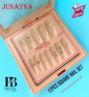 Pastel Beauty 12pcs Square Nail Set