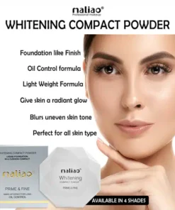 Alternative view of Maliao Prime & Fine Whitening Compact Powder Foundation - 01 White Ivory