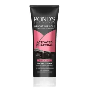 Ponds Bright Miracle Ultimate Oil Control Activated Charcoal Facial Foam Facewash 100gm