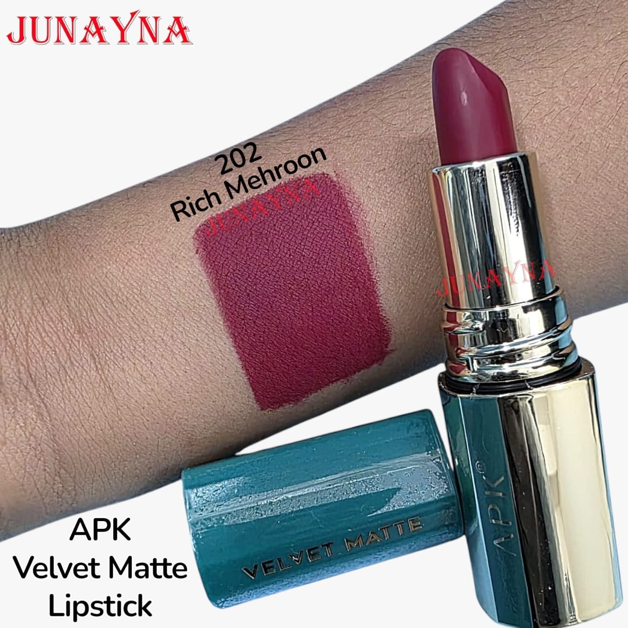 APK Melody Of Love Velvet Matte Lipstick - 202 Rich Mehroon